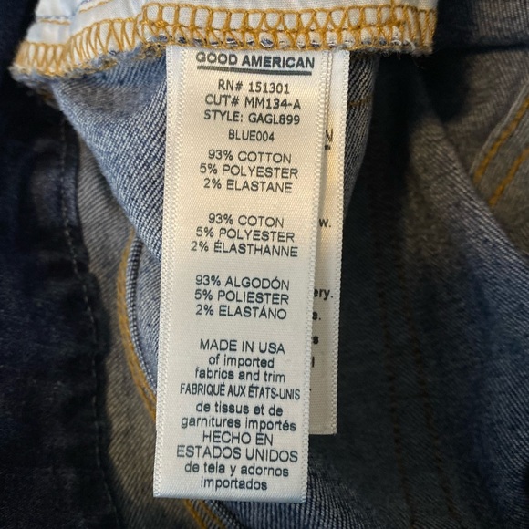 Good American Good Legs Skinny Jeans Ripped Distressed Knees - Picture 6 of 8